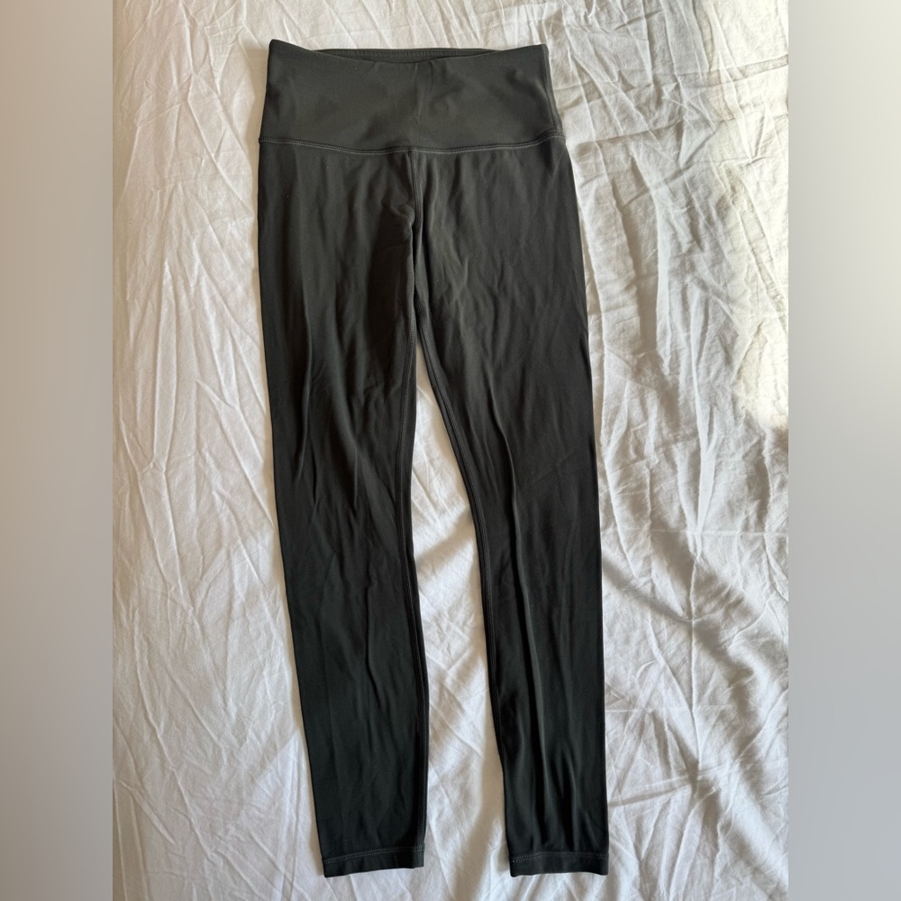 Athleta green high-waisted XS leggings